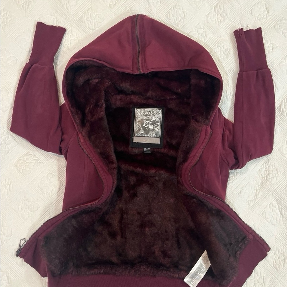 ♥️*RARE* Fox Racing SASQUATCH HOODIE ZIP-UP JACKET (HEATHERED SMOKEY WINE) 4/6